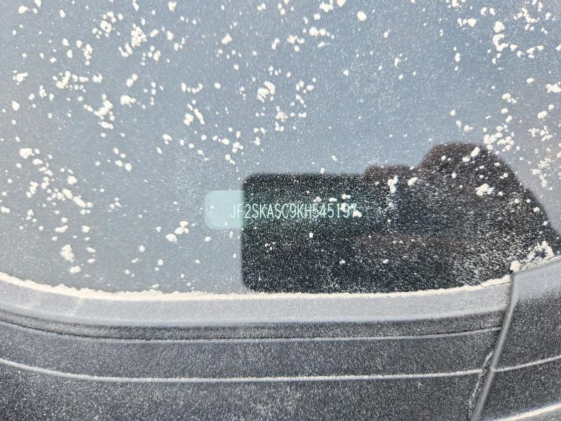 2019 Subaru Forester მანქანა იყიდება აუქციონზე, vin: JF2SKASC9KH545197, აუქციონის ნომერი: 61344886