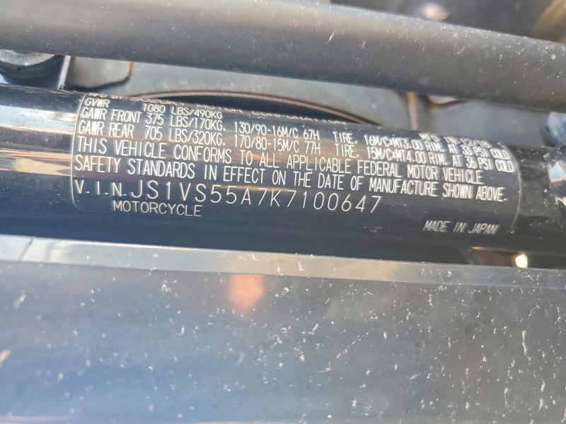 Aukcja sprzedaży 2019 Suzuki Vl800, vin: JS1VS55A7K7100647, numer aukcji: 60058476