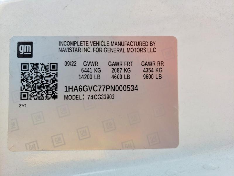 Aukcja sprzedaży 2023 Chevrolet Express G4500, vin: 1HA6GVC77PN000534, numer aukcji: 69095886