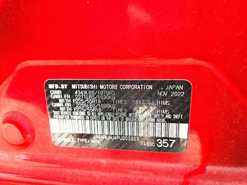 Aukcja sprzedaży 2023 Mitsubishi Outlander Sport, vin: JA4ARUAU4PU003323, numer aukcji: 59607936