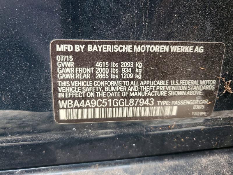 Aukcja sprzedaży 2016 Bmw 428, vin: WBA4A9C51GGL87943, numer aukcji: 62794136