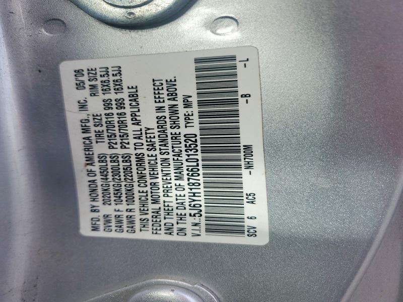 Aukcja sprzedaży 2006 Honda Element, vin: 5J6YH18766L013520, numer aukcji: 59908186