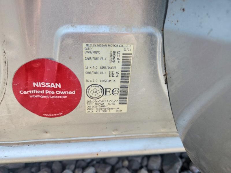 Aukcja sprzedaży 2017 Nissan Frontier, vin: 1N6AD0EV7HN712627, numer aukcji: 59269056