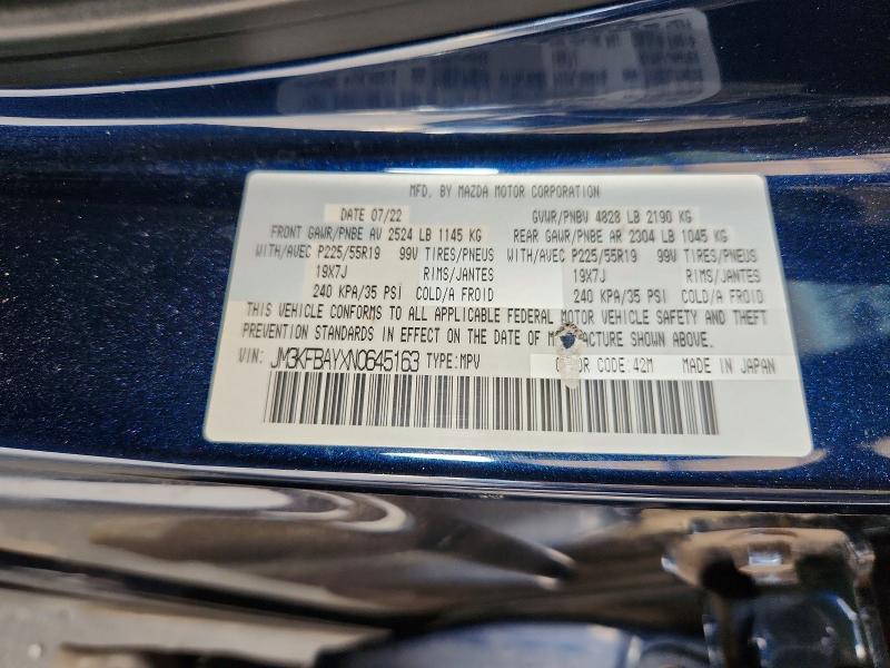 2022 Mazda Cx-5 მანქანა იყიდება აუქციონზე, vin: JM3KFBAYXN0645163, აუქციონის ნომერი: 61713856
