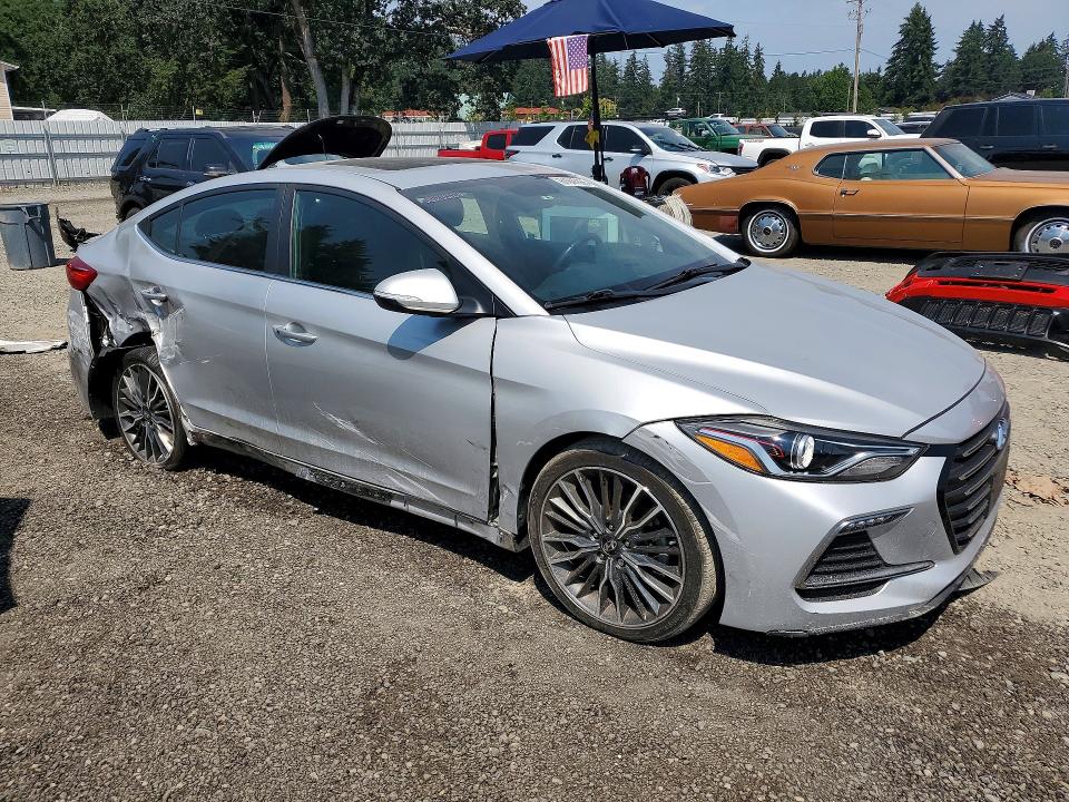 2018 Hyundai Elantra მანქანა იყიდება აუქციონზე, vin: KMHD04LB1JU542641, აუქციონის ნომერი: 61947666