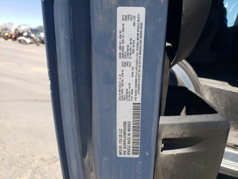 Продаж на аукціоні авто 2021 Ram Promaster 3500, vin: 3C6MRVJG9ME544906, номер лоту: 58502796