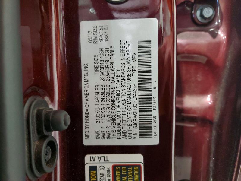 Aukcja sprzedaży 2017 Honda Cr-v, vin: 5J6RW2H80HL044256, numer aukcji: 62449076