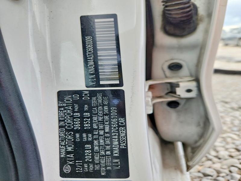 Aukcja sprzedaży 2012 Kia Rio, vin: KNADM4A37C6061009, numer aukcji: 59824806