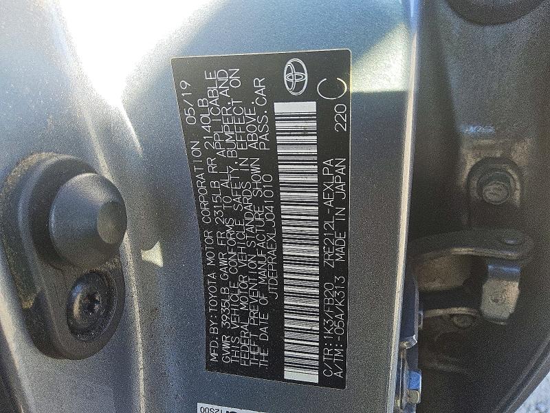 Продаж на аукціоні авто 2020 Toyota Corolla, vin: JTDEPRAEXLJ041010, номер лоту: 60138246