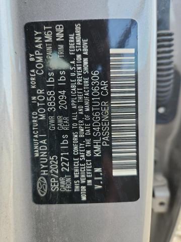 61029056 :رقم المزاد ، KMHLS4DG6TU106306 vin ، 2026 Hyundai Elantra مزاد بيع