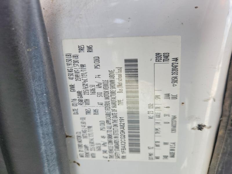 Продажа на аукционе авто 2016 Ford Transit, vin: 1FBAX2CG2GKA82191, номер лота: 61219816