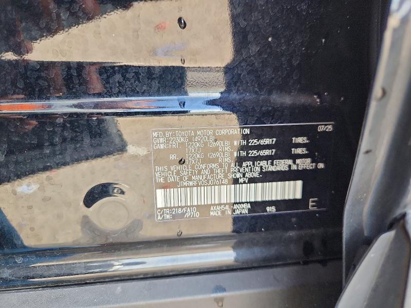 Aukcja sprzedaży 2025 Toyota Rav4 Hybrid, vin: JTMRWRFV0SJ076148, numer aukcji: 60097626