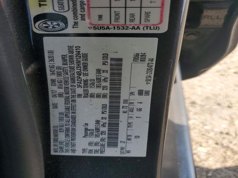 Aukcja sprzedaży 2017 Ford Fiesta, vin: 3FADP4BJ3HM129410, numer aukcji: 59385766