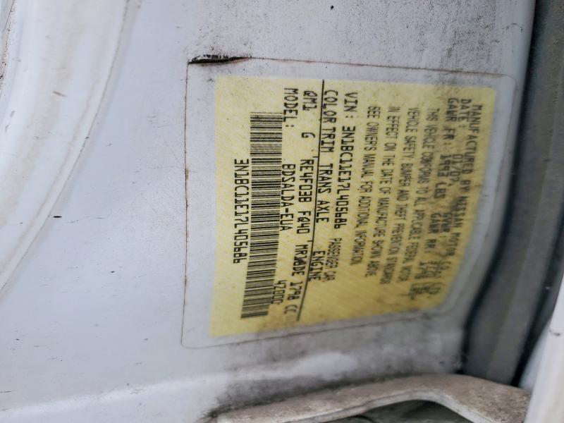 59709636 :رقم المزاد ، 3N1BC11E17L405686 vin ، 2007 Nissan Versa مزاد بيع