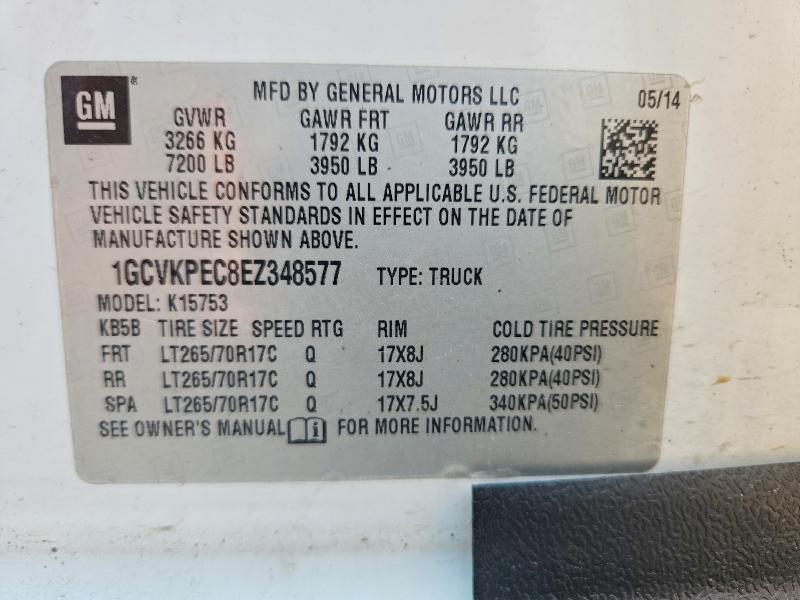 2014 Chevrolet Silverado მანქანა იყიდება აუქციონზე, vin: 1GCVKPEC8EZ348577, აუქციონის ნომერი: 61239466