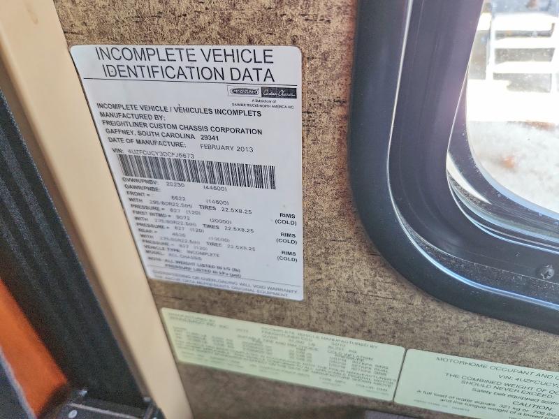 Продажа на аукционе авто 2013 Winnibago Recreational Vehicle (rv), vin: 4UZFCUCY3DCFJ6673, номер лота: 59272996