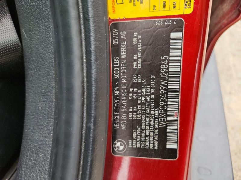 Продаж на аукціоні авто 2009 Bmw X3, vin: WBXPC93499WJ29845, номер лоту: 60928606