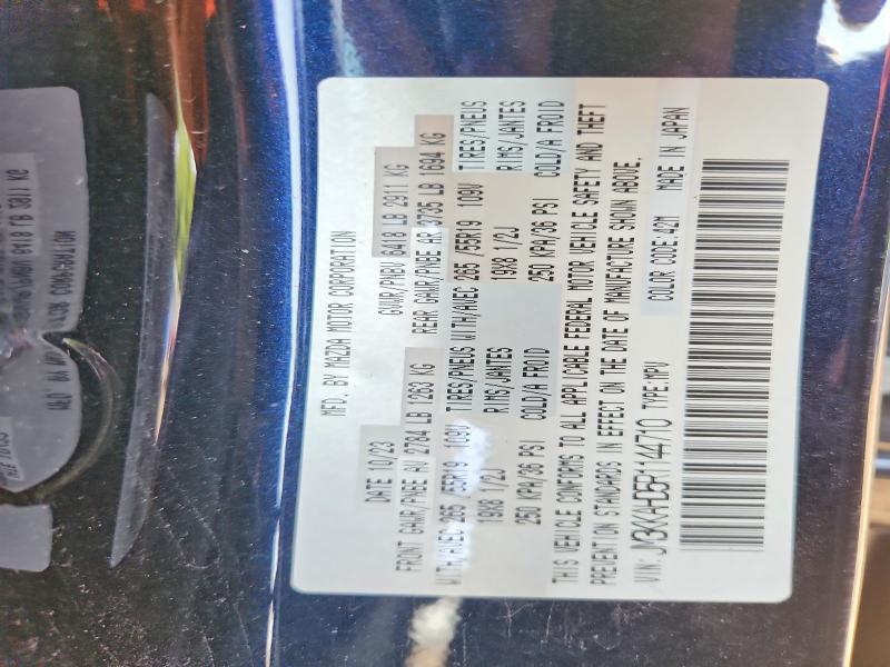 60390726 :رقم المزاد ، JM3KKAHD5R1144710 vin ، 2024 Mazda Cx-90 مزاد بيع