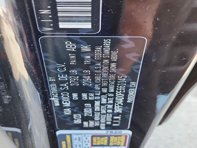 Aukcja sprzedaży 2026 Kia Forte, vin: 3KPF54AD0PE661145, numer aukcji: 59269146
