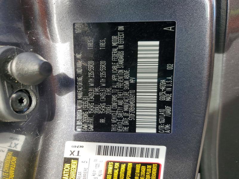 Продаж на аукціоні авто 2021 Toyota Highlander, vin: 5TDFZRBH6MS069110, номер лоту: 60320816