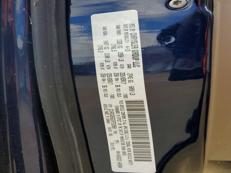 60119046 :رقم المزاد ، 2C4RDGBG6DR753980 vin ، 2013 Dodge Grand Caravan مزاد بيع