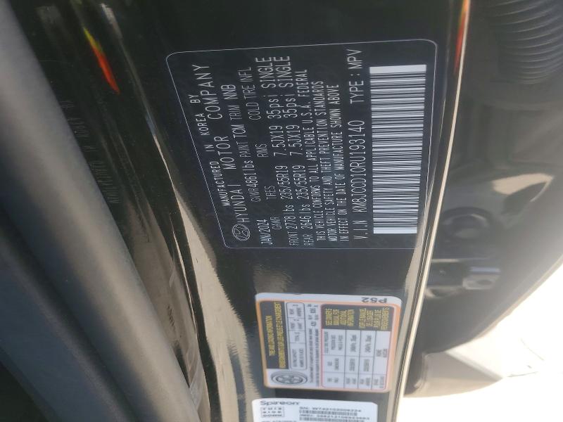 2024 Hyundai Tucson მანქანა იყიდება აუქციონზე, vin: KM8JCCD10RU193140, აუქციონის ნომერი: 60023026
