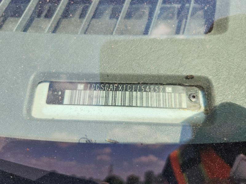 60017246 :رقم المزاد ، 1GCSGAFX1C1154858 vin ، 2012 Chevrolet Express G1500 مزاد بيع