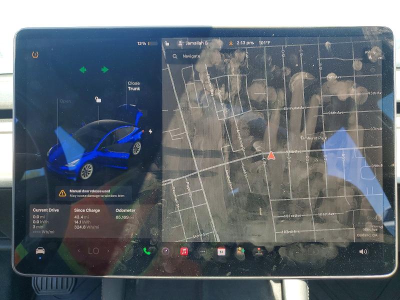 2022 Tesla Model 3 მანქანა იყიდება აუქციონზე, vin: 5YJ3E1EA3NF129929, აუქციონის ნომერი: 61045616