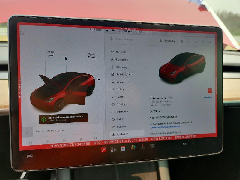 Продажа на аукционе авто 2022 Tesla Model Y, vin: 7SAYGDEE7NF342566, номер лота: 59725976