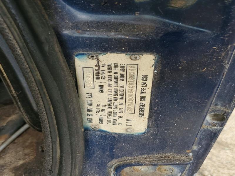 Продажа на аукционе авто 1982 Fiat 124, vin: ZFAAS00B4C8188146, номер лота: 59534156