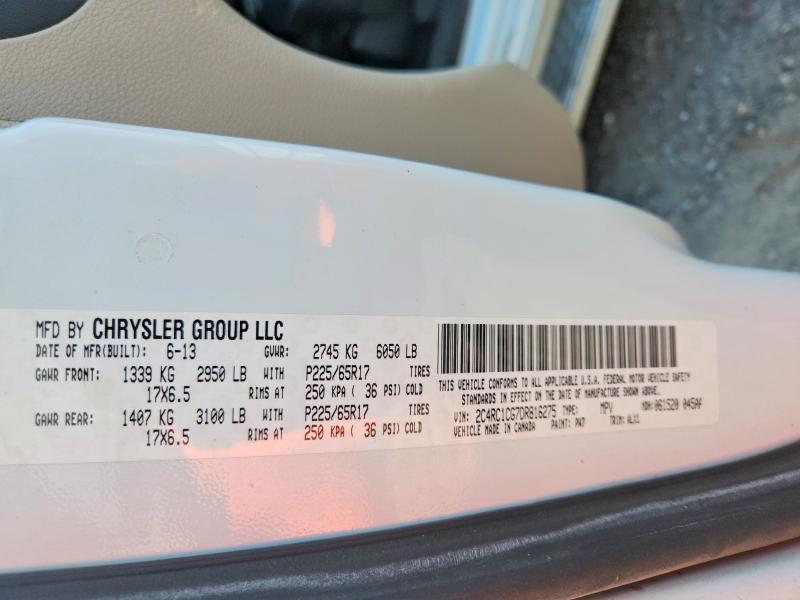 Aukcja sprzedaży 2013 Chrysler Town & Country, vin: 2C4RC1CG7DR816275, numer aukcji: 61832906