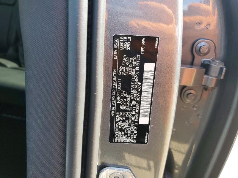 2020 Volvo Xc90 მანქანა იყიდება აუქციონზე, vin: YV4102PK5L1623441, აუქციონის ნომერი: 60703336