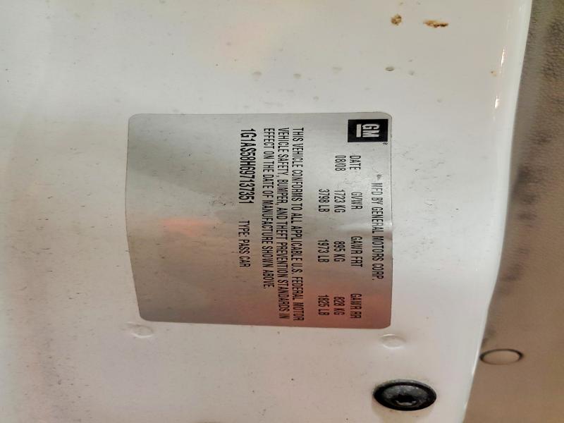 61313576 :رقم المزاد ، 1G1AS58H697137351 vin ، 2009 Chevrolet Cobalt مزاد بيع