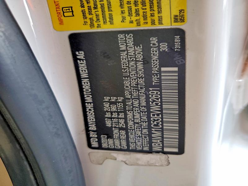 Aukcja sprzedaży 2014 Bmw X1, vin: WBAVM1C53EVW52691, numer aukcji: 59246556
