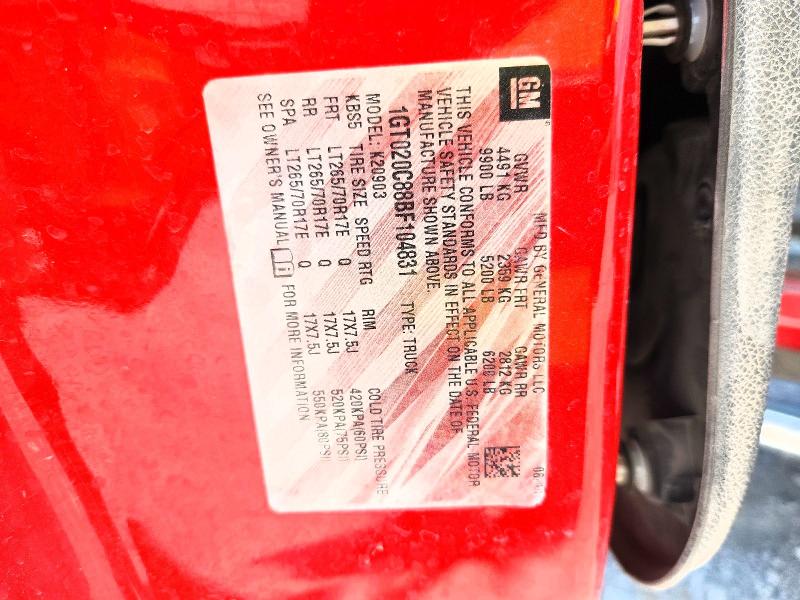 Aukcja sprzedaży 2011 Gmc Sierra, vin: 1GT020C88BF104831, numer aukcji: 61855536