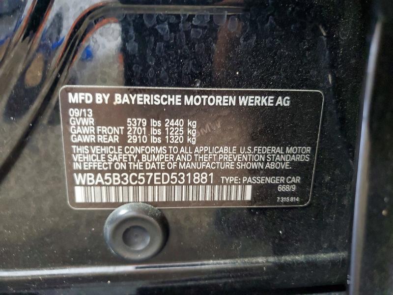 Продаж на аукціоні авто 2014 Bmw 535, vin: WBA5B3C57ED531881, номер лоту: 59164966