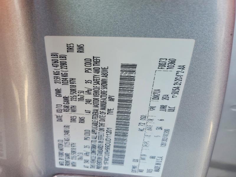 Aukcja sprzedaży 2013 Ford Escape, vin: 1FMCU0H99DUD11201, numer aukcji: 61781746