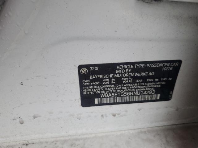Aukcja sprzedaży 2017 Bmw 320, vin: WBA8E1G56HNU14293, numer aukcji: 62640936