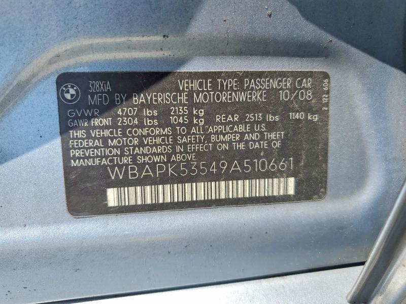 Aukcja sprzedaży 2009 Bmw 328, vin: WBAPK53549A510661, numer aukcji: 60495746