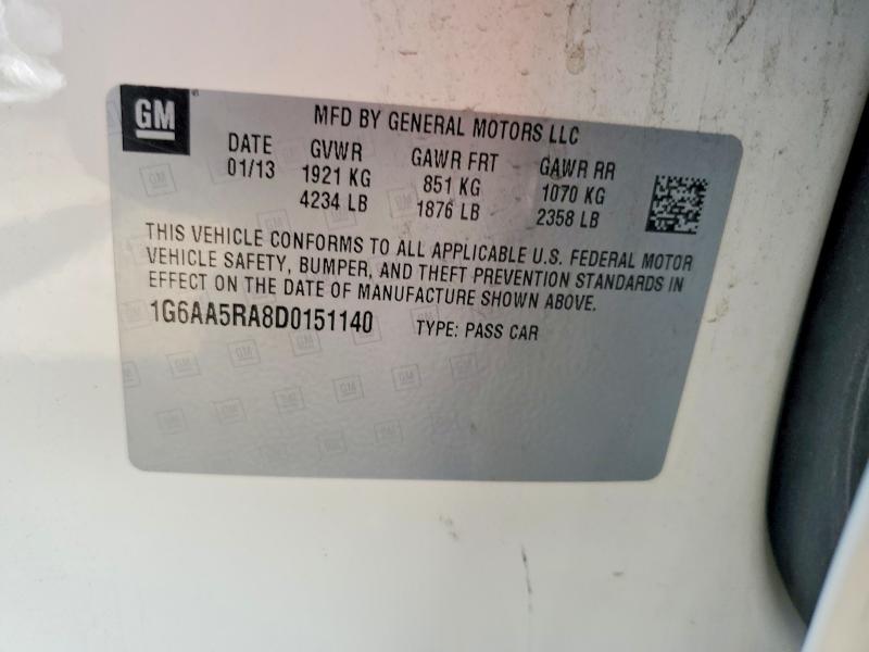 Продажа на аукционе авто 2013 Cadillac Ats, vin: 1G6AA5RA8D0151140, номер лота: 59381806