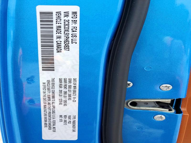 2023 Dodge Charger მანქანა იყიდება აუქციონზე, vin: 2C3CDXL91PH624937, აუქციონის ნომერი: 61525966