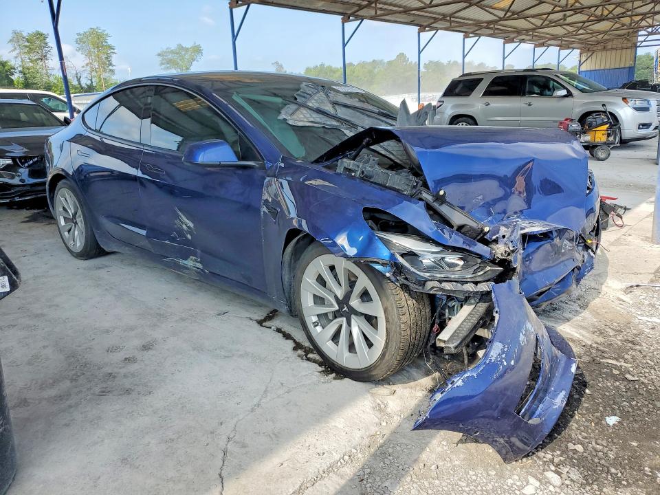 2022 Tesla Model 3 მანქანა იყიდება აუქციონზე, vin: 5YJ3E1EA2NF205186, აუქციონის ნომერი: 59842906