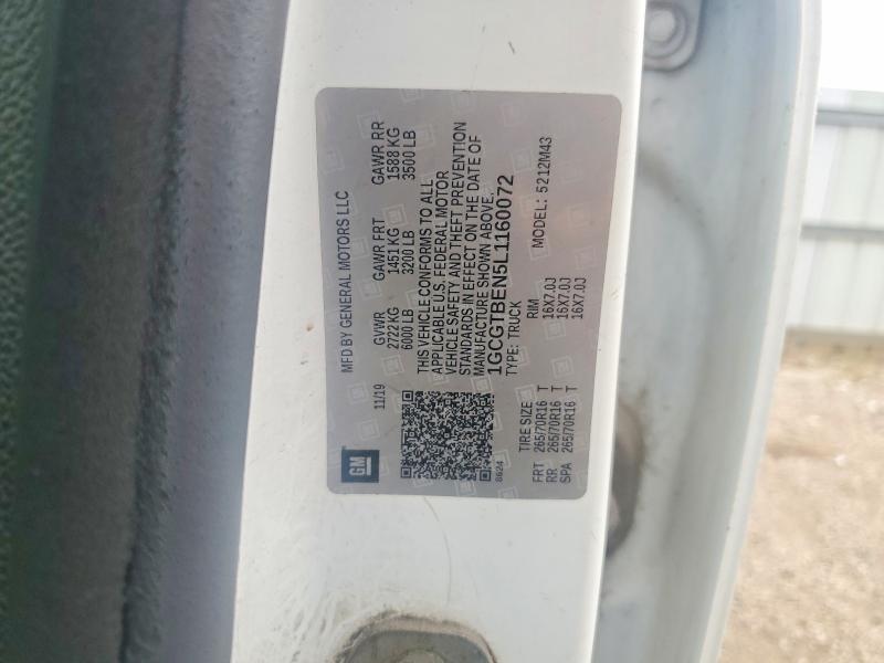 2025 Chevrolet Colorado მანქანა იყიდება აუქციონზე, vin: 1GCGTBEN5L1160072, აუქციონის ნომერი: 62578976