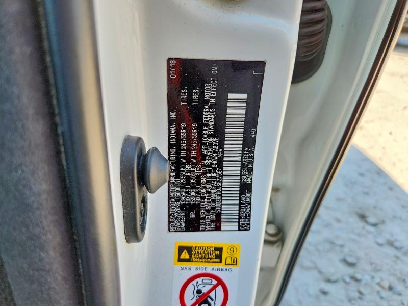 Aukcja sprzedaży 2018 Toyota Highlander, vin: 5TDDZRFH0JS827567, numer aukcji: 61422926