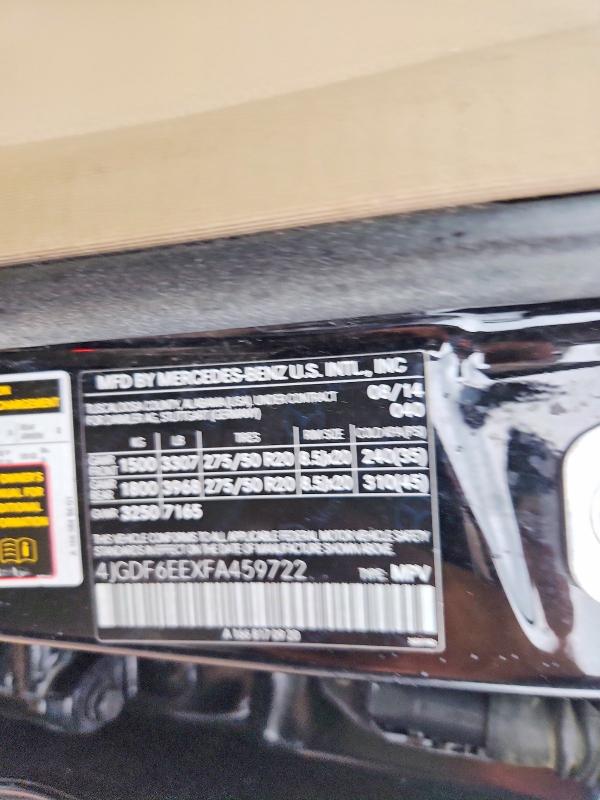 Продажа на аукционе авто 2015 Mercedes-benz Gl, vin: 4JGDF6EEXFA459722, номер лота: 63403066