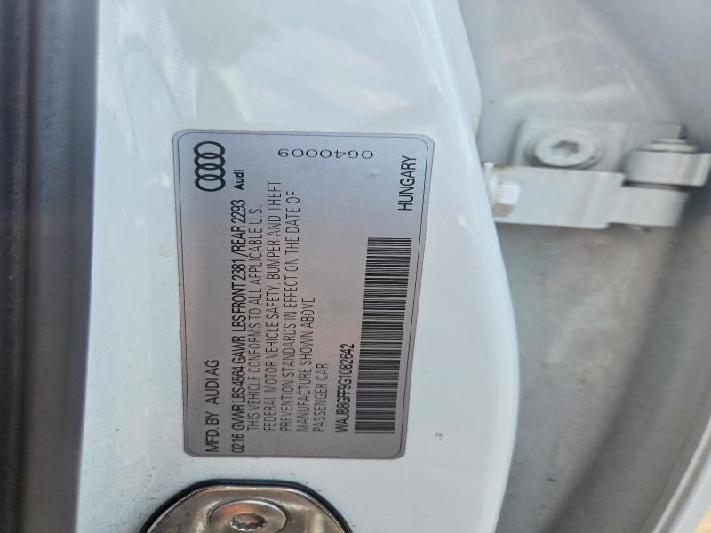 Aukcja sprzedaży 2016 Audi A3, vin: WAUB8GFF9G1082642, numer aukcji: 62140906