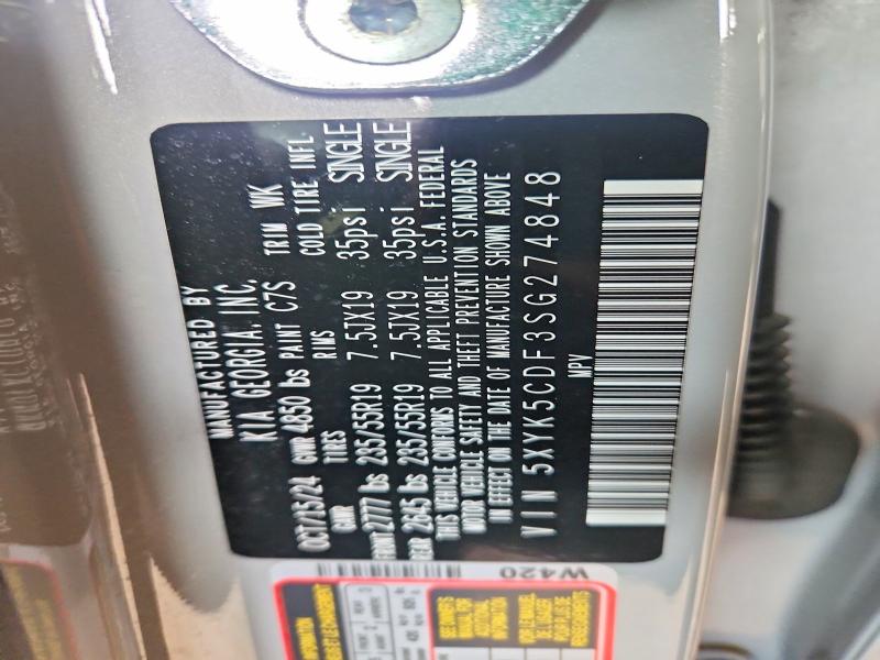 Aukcja sprzedaży 2025 Kia Sportage, vin: 5XYK5CDF3SG274848, numer aukcji: 61021326
