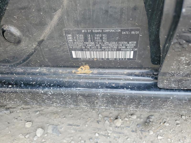 2020 Subaru Impreza მანქანა იყიდება აუქციონზე, vin: 4S3GKAB61L3615143, აუქციონის ნომერი: 61321256