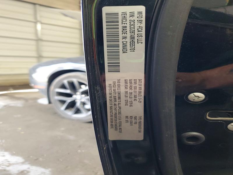 Продаж на аукціоні авто 2021 Dodge Challenger, vin: 2C3CDZBT4MH555701, номер лоту: 60068016