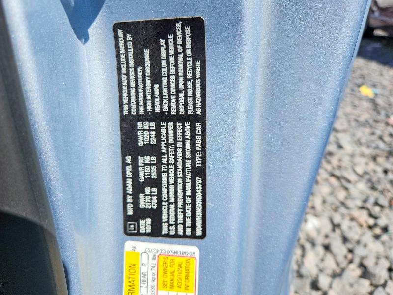 Продаж на аукціоні авто 2017 Buick Cascada, vin: W04WH3N5XHG043797, номер лоту: 59105606